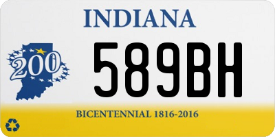 IN license plate 589BH