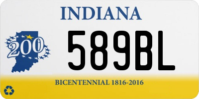 IN license plate 589BL