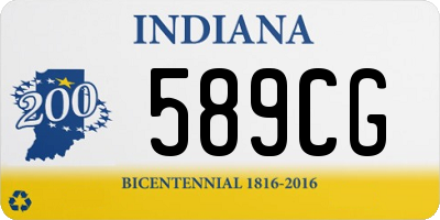 IN license plate 589CG