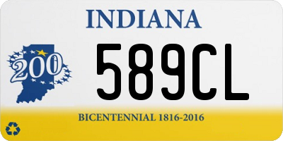 IN license plate 589CL