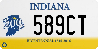 IN license plate 589CT