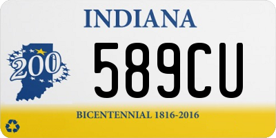 IN license plate 589CU