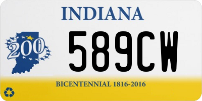 IN license plate 589CW