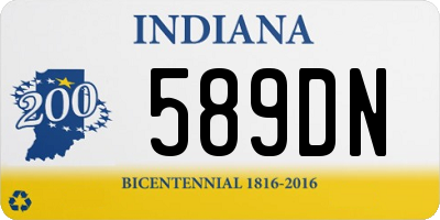 IN license plate 589DN