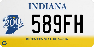 IN license plate 589FH