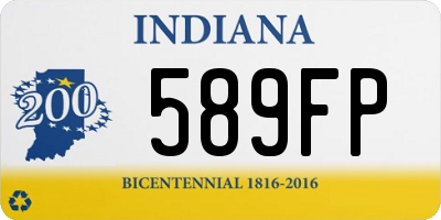 IN license plate 589FP