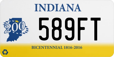 IN license plate 589FT