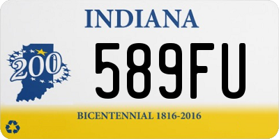 IN license plate 589FU