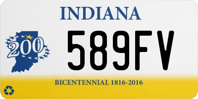 IN license plate 589FV