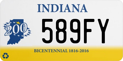 IN license plate 589FY