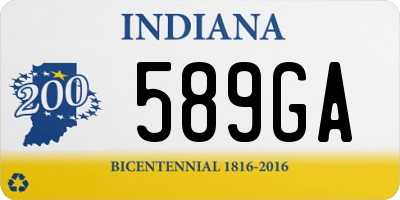 IN license plate 589GA
