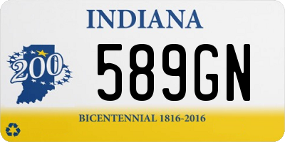 IN license plate 589GN