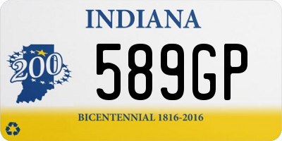 IN license plate 589GP