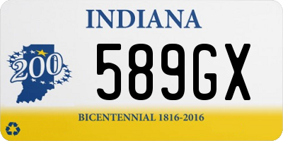 IN license plate 589GX