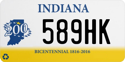 IN license plate 589HK