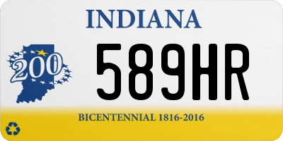 IN license plate 589HR