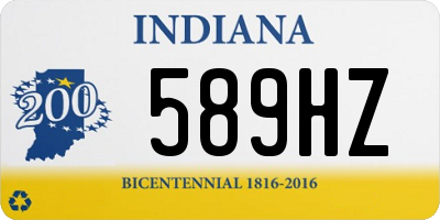 IN license plate 589HZ