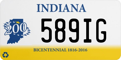 IN license plate 589IG