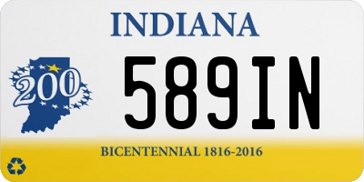 IN license plate 589IN