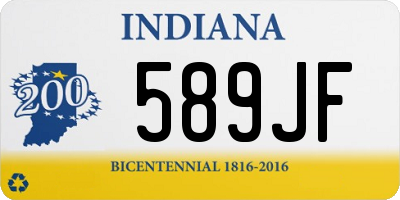 IN license plate 589JF