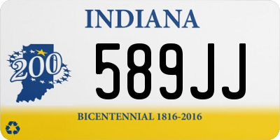 IN license plate 589JJ