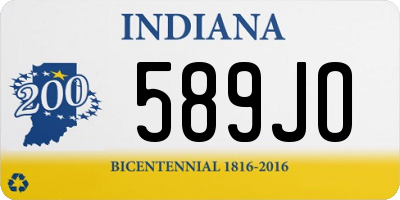 IN license plate 589JO