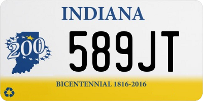 IN license plate 589JT