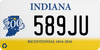 IN license plate 589JU