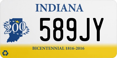 IN license plate 589JY