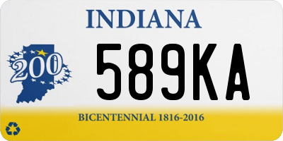 IN license plate 589KA