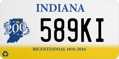 IN license plate 589KI