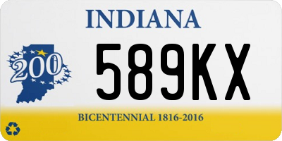 IN license plate 589KX