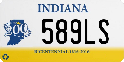 IN license plate 589LS