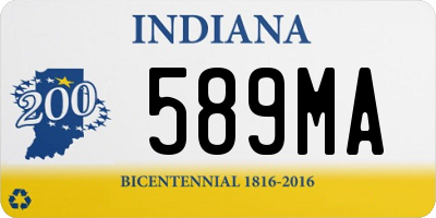 IN license plate 589MA