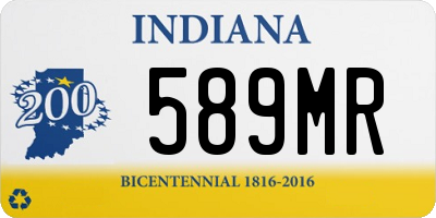 IN license plate 589MR
