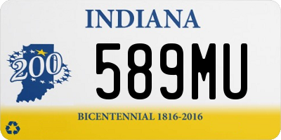 IN license plate 589MU