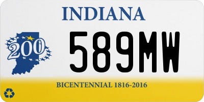 IN license plate 589MW