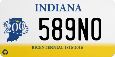 IN license plate 589NO