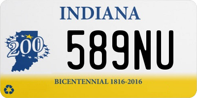 IN license plate 589NU