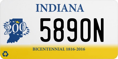 IN license plate 589ON