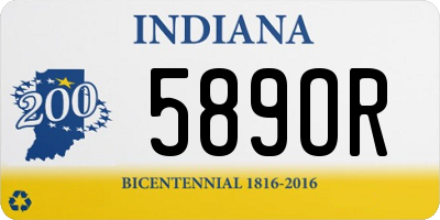 IN license plate 589OR