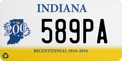 IN license plate 589PA