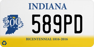 IN license plate 589PD