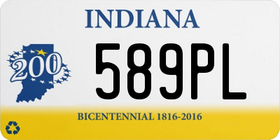 IN license plate 589PL