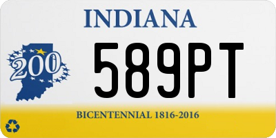 IN license plate 589PT