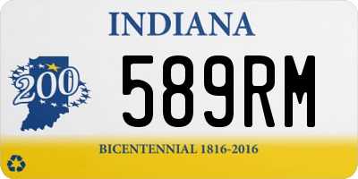 IN license plate 589RM