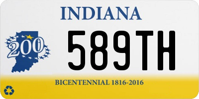 IN license plate 589TH