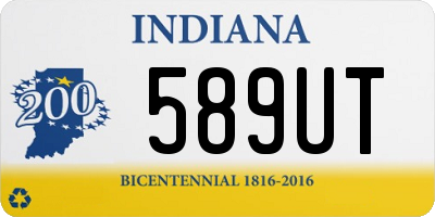 IN license plate 589UT