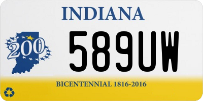 IN license plate 589UW
