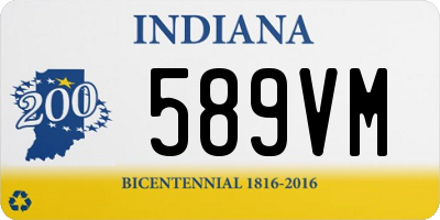 IN license plate 589VM